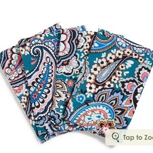 Vera Bradley Napkins in Haymarket PaisleyJewel | Set of 4